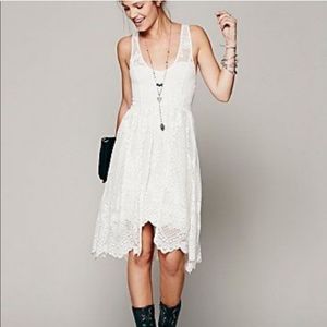 NWT Free People White Lace Dress
